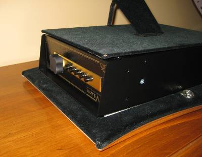pistol safe mounted on picture frame