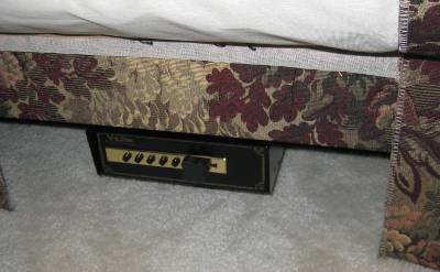 Pistol safe under the couch